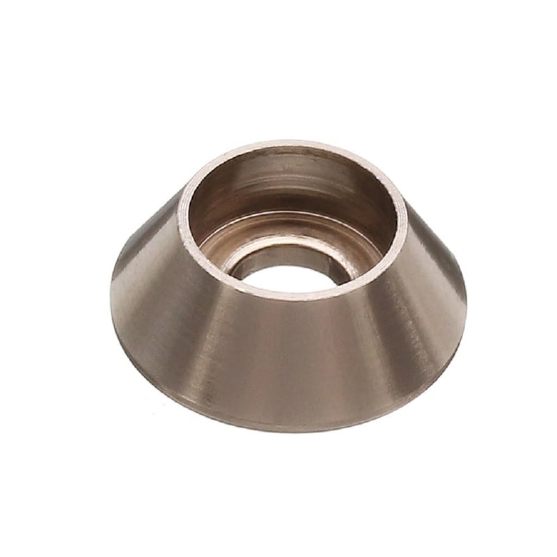 Alextend 50pcs M4 Cone Cup Washers Anodized Aluminum Alloy Screw Gasket Countersunk Washers (Titanium) - Image 1